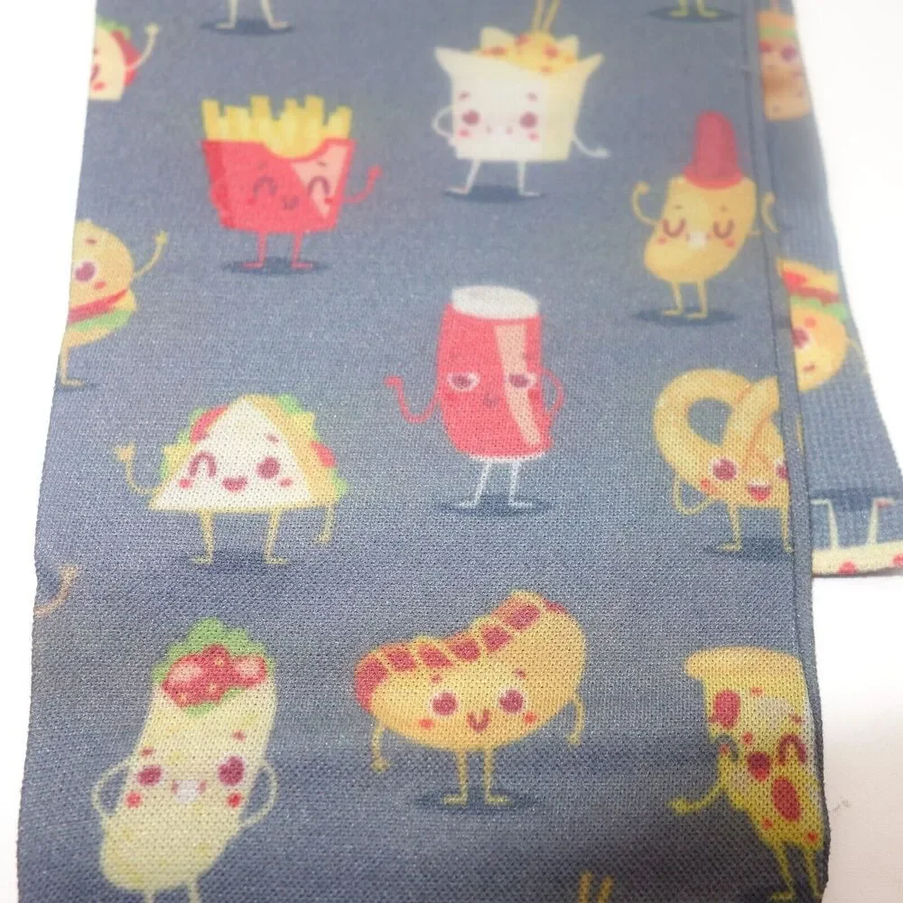 NEW Cutieful Therapeutic Compression Socks Fits Size 5-11 Snacktime Tacos Fries